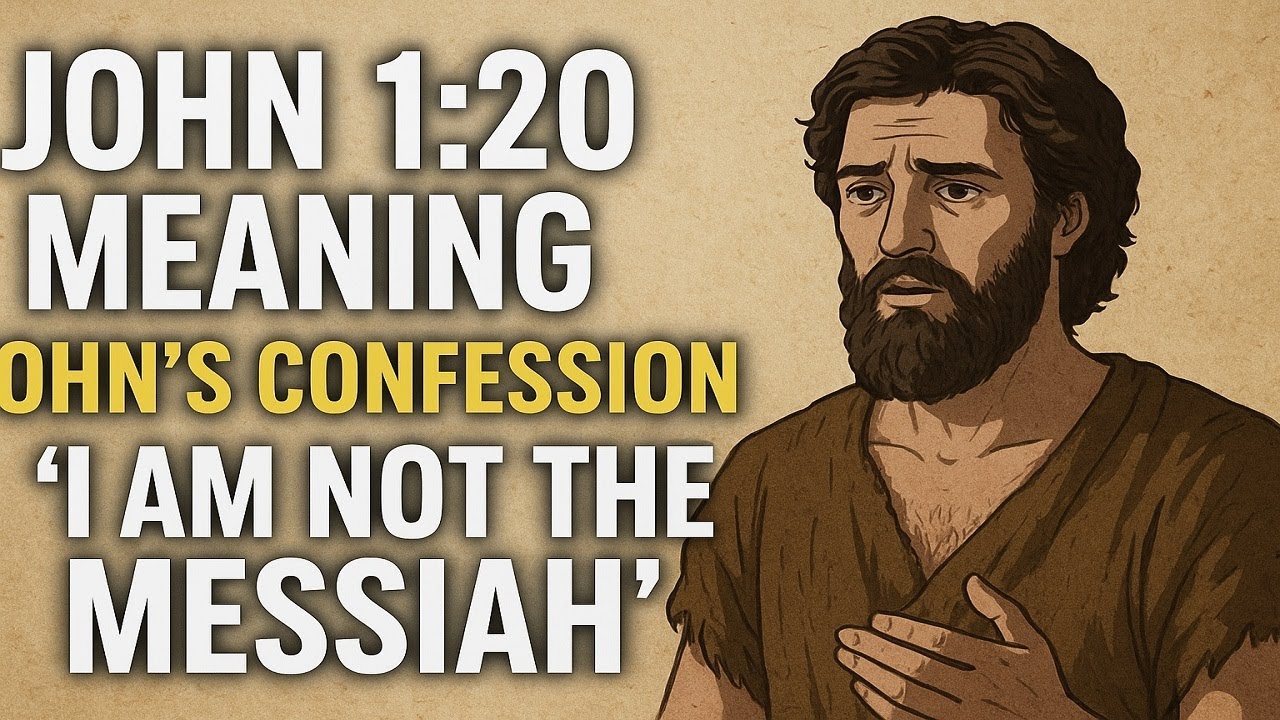 John 1:20 Meaning John’s Confession ‘I Am Not the Messiah’