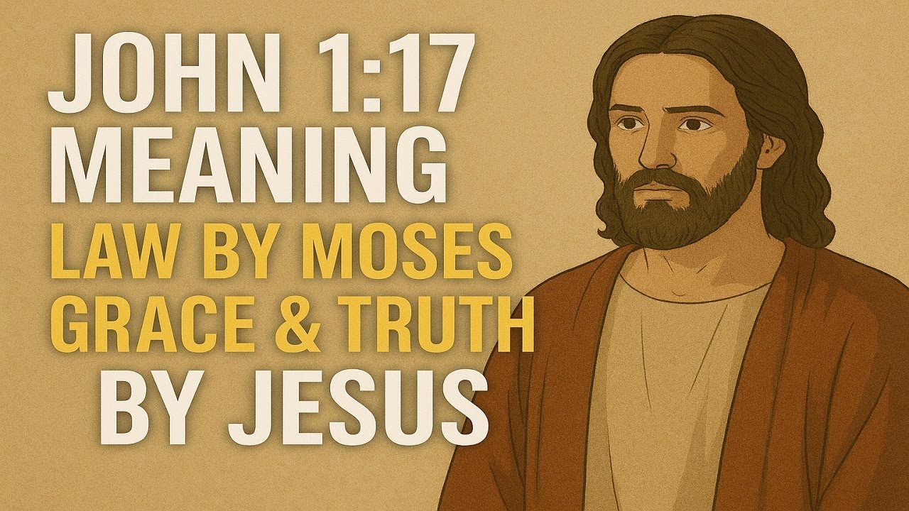John 1:17 Meaning Law by Moses, Grace & Truth by Jesus