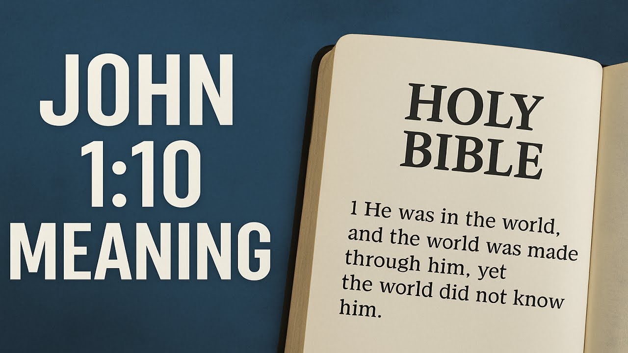 John 1:10 Meaning: The World Did Not Know Its Creator