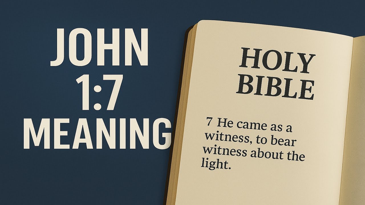 John 1:7 Meaning: John’s Witness to Testify to the Light