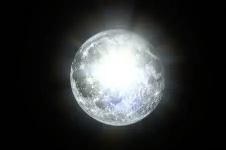 An image for John 18 Explained showing the Moon brilliantly reflecting the light of the unseen Sun symbolizing being a witness not the source of light