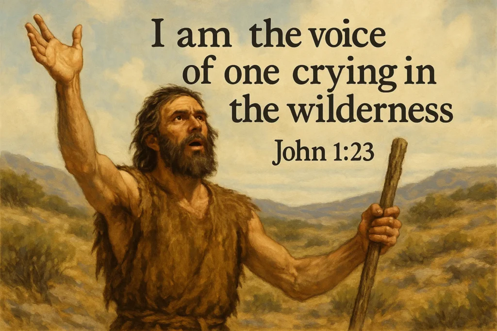 John 1-23 Meaning I am the voice in the wilderness - Gospel of John: Discovering the Way, the Truth, and the Life John 1-23 Meaning I am the voice in the wilderness