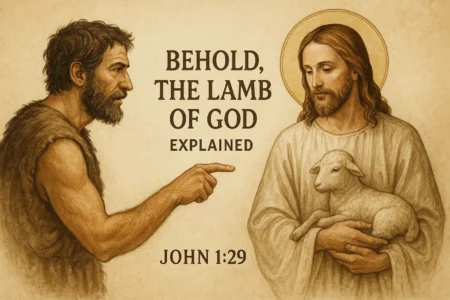 John 1:29 Meaning: ‘Behold, the Lamb of God’ Explained’ John 1-29 Behold the Lamb of God Explained
