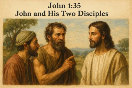 John 1:35 Commentary: John and His Two Disciples Explained John 1-35 John and His Two Disciples Explained