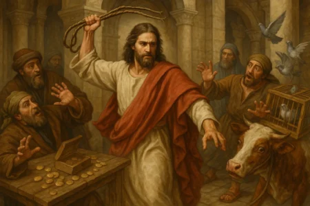 Jesus Makes a Whip Cleanses the Temple