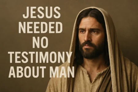 John 2:25 Explained: Jesus Needed No Testimony About Man Jesus Needed No Testimony About Man